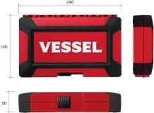 Socket wrench set 1/4 Vessel